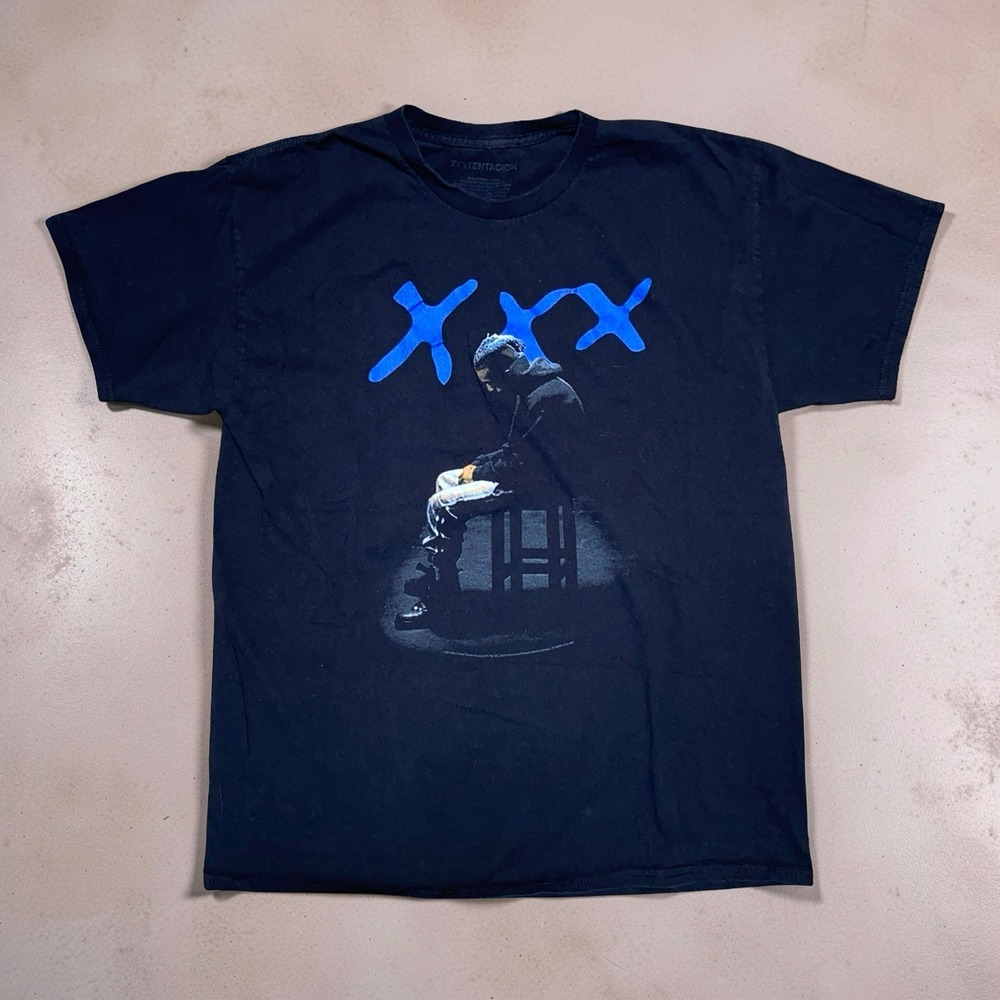 XXXTENTACION Mens L Black 2019 Licensed Graphic T Shirt Rap Hip Hop